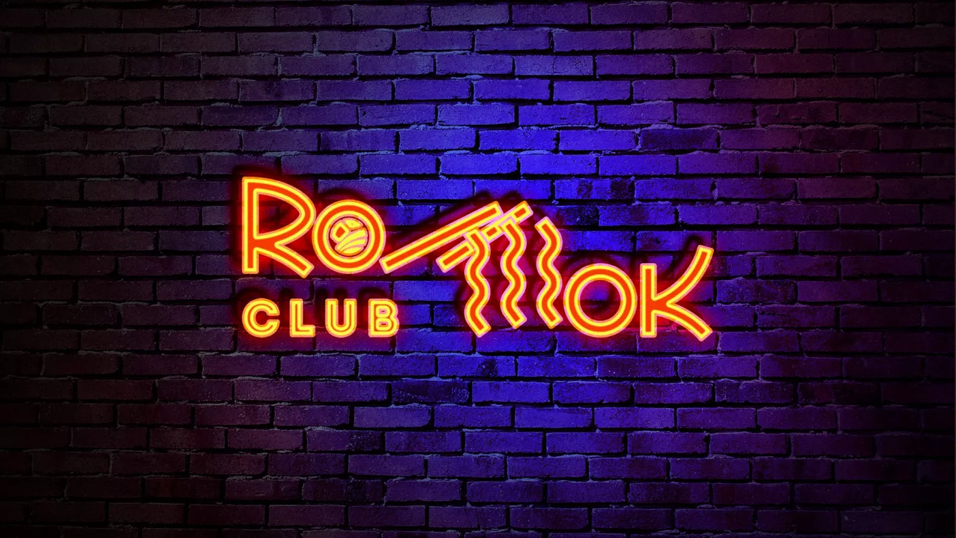 Разработка интерьерной вывески суши-бара «Roll Wok Club» в Светлограде
