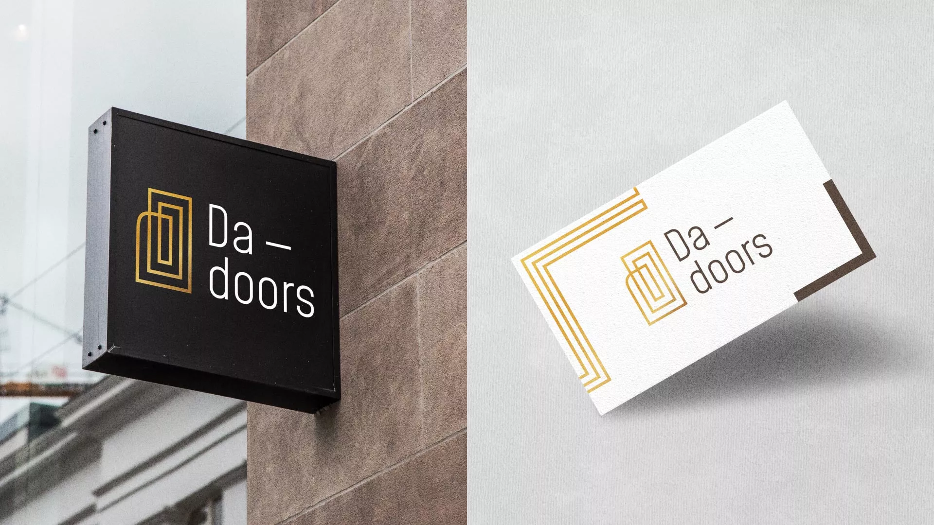 Разработка логотипа для компании «DA-DOORS» в Светлограде